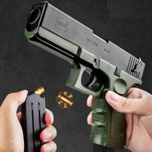 glock 18 đạn xốp màu đen xanh văng shelll